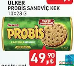 ÜLKER PROBİS SANDVİÇ BİSKÜVİ 10X28 G